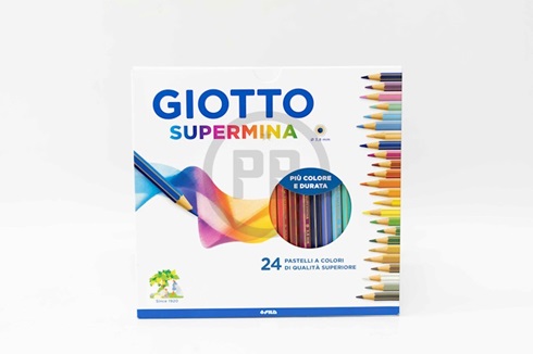 Lapices de colores Giotto supermina 3,8 mm x 24 largos