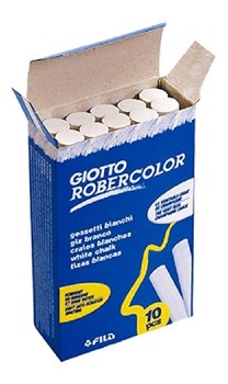 Tiza Giotto robercolor blanca x 10