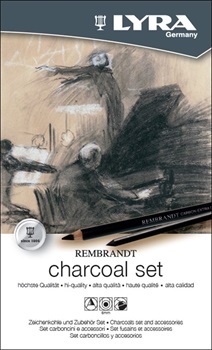 Set Lyra charcoal x 11 piezas (carboncillo 2b,hb,h, carbon 2b,hb,mina extradark