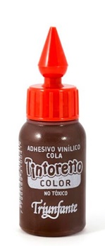 Adhesivo color Tintoretto marron 30 gramos