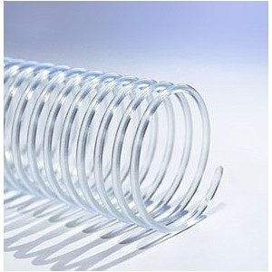 Espiral encuadernación plástico of 7 mm transparente x 50 unidades