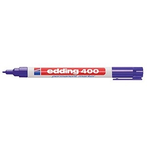Marcador Edding 400 permanente punta 1 mm violeta