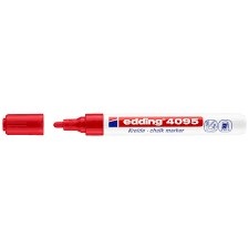 Marcador Edding 4095 para vidrio chalk marker rojo