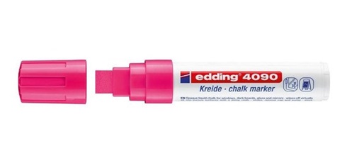 Marcador Edding 4090 para vidrio chalk marker fucsia fluo
