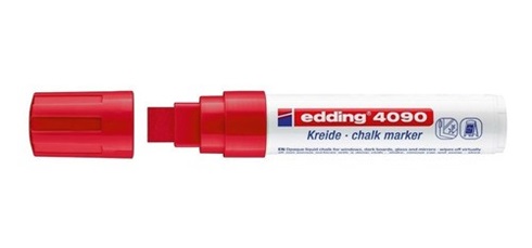 Marcador Edding 4090 para vidrio chalk marker rojo