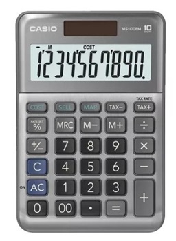 Calculadora Casio ms-100fm 10 digitos grande
