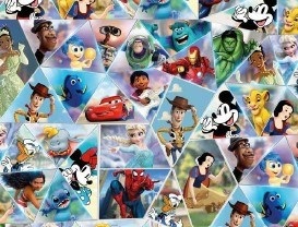 Papel afiche Muresco 70 x 100 - licencia - Disney 100 años