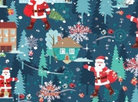 Papel afiche Muresco 70 x 100 - fantasia - navidad nordica
