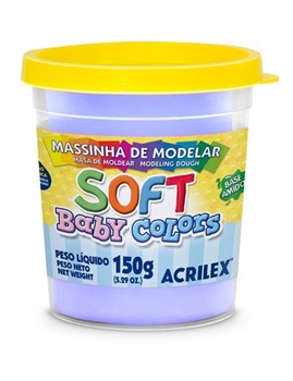 Masa soft Acrilex 150g Pastel lila
