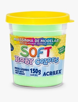 Masa soft Acrilex 150g Pastel verde