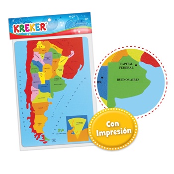 Didac Kreker 320 mapa Argentina encastrable 26 pcs 23 x 34