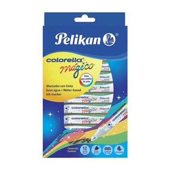 Marcador Pelikan colorella magico cambiacolor (10 colores+2 blancos)