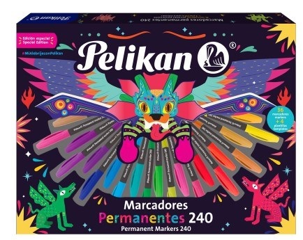 Set marcadores permanentes 240 Pelikan x 36 unidades