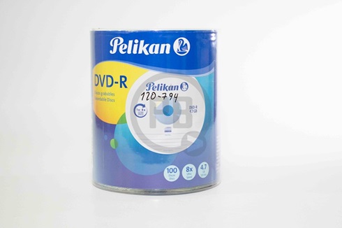 Dvd+/-r Pelikan 4,7 gb 8x bulk x 100 unidades