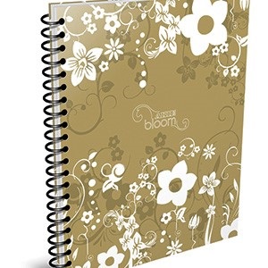 Cuaderno 29,7 Arte bloom tapa dura 80 hojas cuadriculado