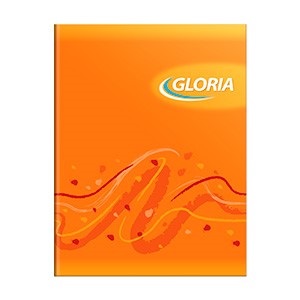 Cuaderno Gloria tapa flexible 24 hs cuadriculado