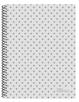 Cuaderno 21 x 27 Ledesma colección tapa dura 84 hs liso espiral