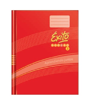 Cuaderno Nº 3 Éxito rojo tapa dura 48 hojas rayado