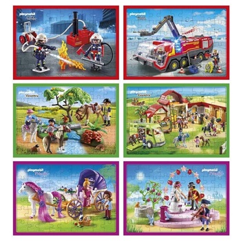 Puzzle Inkdrop 54 piezas 50 x 35 playmobil bomberos