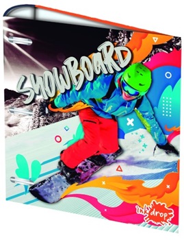 Carpeta 3-a/red,40 mm cartoné con rado snowboard