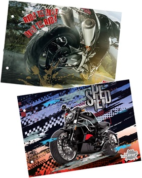 Carpeta Nº 5 cartoné motorcycles