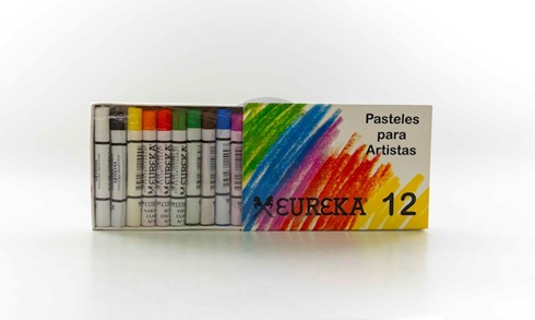 Pastel eureka escolar x 12 colores