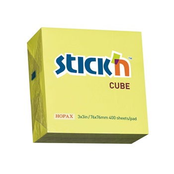 Block adhesivo Stick´n not21010 76 x 76 taco amarillo x400 hs
