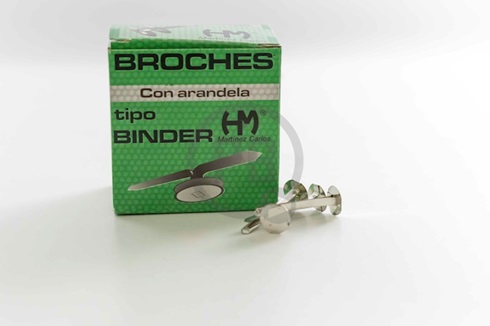 Broches tipo binder 648 c/ x 100