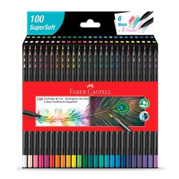 Lapices de colores Faber-castell super soft x 100