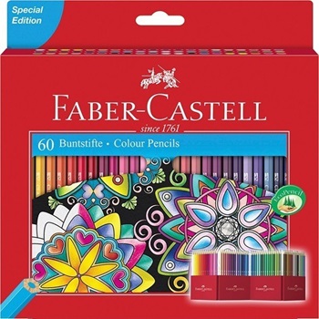 Lapices de colores Faber-castell ecolapiz x 60 largos caja exhibidora