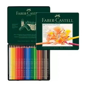 Lapices de colores Faber-castell polychromos estuche x24
