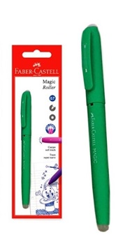 Roller Faber-Castell magic borrable verde tinta azul
