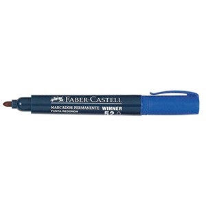 Marcador Faber-castell 52 permanente punta redonda azul