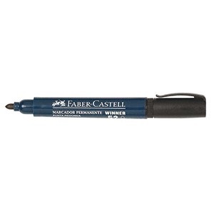Marcador Faber-castell 52 permanente punta redonda negro
