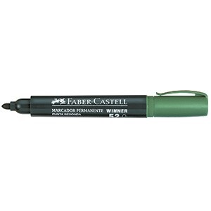 Marcador Faber-Castell 52 permanente punta redonda verde