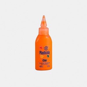 Plasticola color x 40 gramos naranja