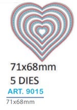 Matriz de corte 71 x 71 Asb corazones