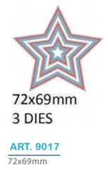 Matriz de corte 71 x 71 Asb estrellas