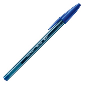 Bolígrafo Bic cristal ultra fina 0,7 mm azul