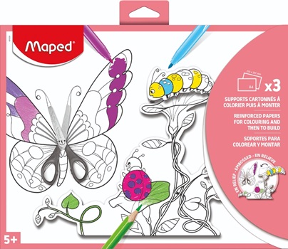 Kit Maped creativ p/hacer dibujos en 3D A4