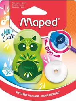 Sacapuntas/goma Maped loopy blister mini Cute