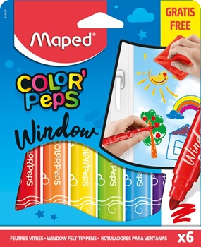 Marcadores color peps window x 6