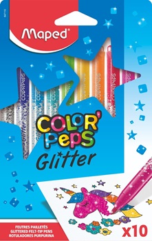 Marcadores color peps glitter x10
