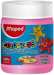 Tempera Maped color peps x 250 gramos rosa amoroso