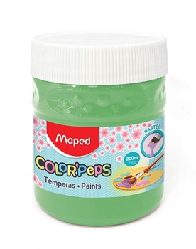 Tempera Maped color peps x 200 ml verde Pastel