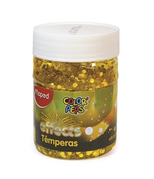 Tempera Maped color peps effect x 200 gramos oro monedas