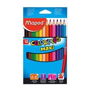Lapices de colores Maped color peps x 12 maxi largos