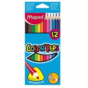 Lapices de colores Maped color peps x 12 largos strong