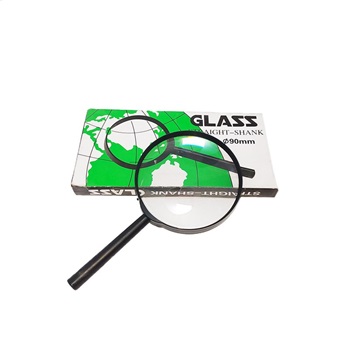 Lupa glass 90 mm diametro aro plástico