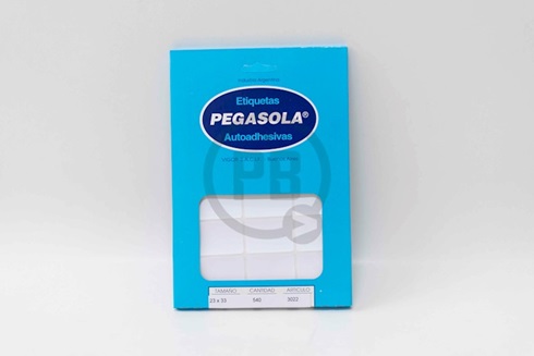 Etiqueta Pegasola 3022 caja x 540